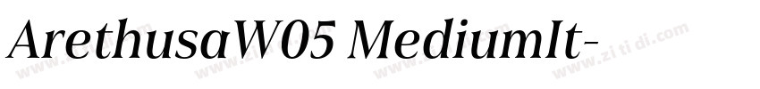 ArethusaW05 MediumIt字体转换
